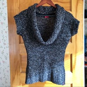 Cowl neck knitted sweater. Great colors!